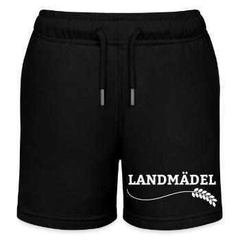 fille de la campagne - Short de jogging enfant bio Stanley/Stella - noir - Devant