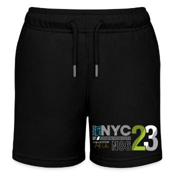 Urban Streetwear Nummer 86 Design - Kinder Organic Joggingshorts Mini Bolter von Stanley/Stella - Schwarz - Vorne