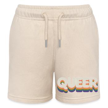 Queer - Cool Pride Logo - Short de jogging enfant bio Stanley/Stella - écru doux - Devant