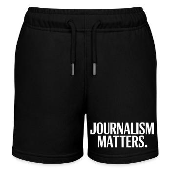Le journalisme compte - Short de jogging enfant bio Stanley/Stella - noir - Devant