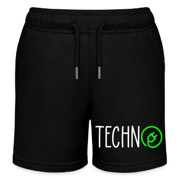Techno-Ladung - Kinder Organic Joggingshorts Mini Bolter von Stanley/Stella - Schwarz - Vorne