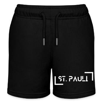 St. Pauli Spirit - Kinder Organic Joggingshorts Mini Bolter von Stanley/Stella - Schwarz - Vorne