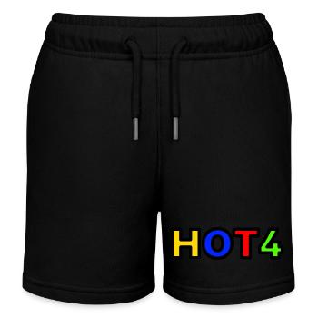 Hot4 color Design - Kinder Organic Joggingshorts Mini Bolter von Stanley/Stella - Schwarz - Vorne