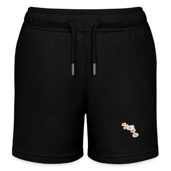 Guirlande de fleurs de marguerites - Short de jogging enfant bio Stanley/Stella - noir - Devant