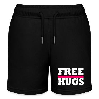 Free Hugs - Short de jogging enfant bio Stanley/Stella - noir - Devant