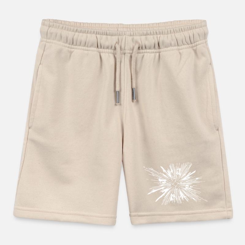 Vector Splash Explosion Kids Organic Sweat Shorts by Stanley/Stella