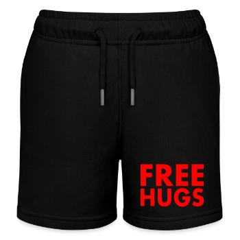 Free hugs - Short de jogging enfant bio Stanley/Stella - noir - Devant