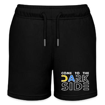 come to the dark side - Short de jogging enfant bio Stanley/Stella - noir - Devant