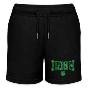 Cadeau de la Saint-Patrick Trèfle Hommes, Femmes, Enfants - Short de jogging enfant bio Stanley/Stella - noir - Devant