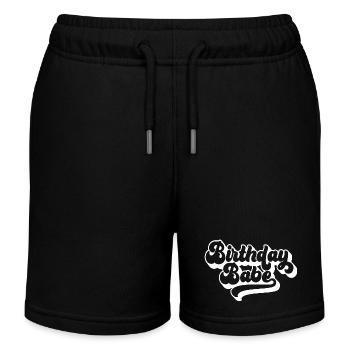 Anniversaire Babe Matching Group Cadeau de fête d’anniversaire - Short de jogging enfant bio Stanley/Stella - noir - Devant