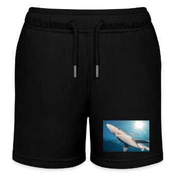 Requin des Açores - Short de jogging enfant bio Stanley/Stella - noir - Devant