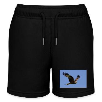 Red kite in flight - Kids Organic Sweat Shorts by Stanley/Stella - black - Front