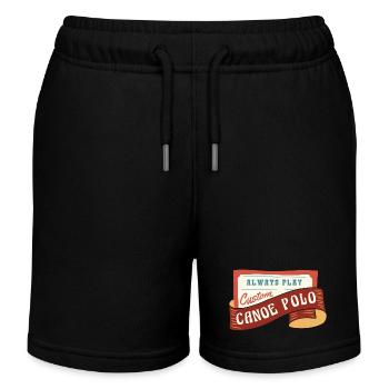 Always play Canoe Polo - Kanupolo - Kinder Organic Joggingshorts Mini Bolter von Stanley/Stella - Schwarz - Vorne