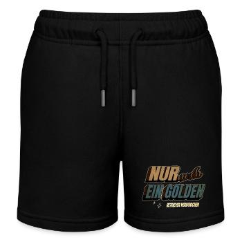 Patte citation lévrier Cool Geek Boxer levrette humour - Short de jogging enfant bio Stanley/Stella - noir - Devant
