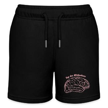 Denken Studieren Lehrershirt - Kinder Organic Joggingshorts Mini Bolter von Stanley/Stella - Schwarz - Vorne
