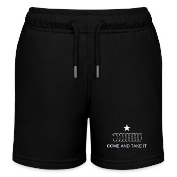 Texas Flag Come and Take It Razor wire - Kids Organic Sweat Shorts by Stanley/Stella - black - Front