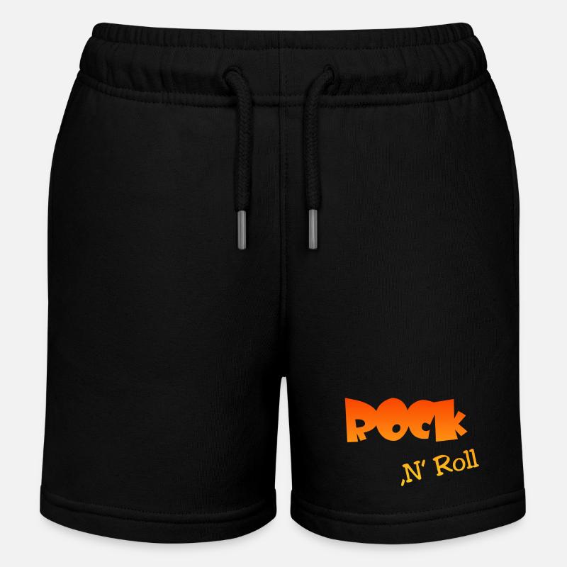 Rock n Roll - Kinder Organic Joggingshorts Mini Bolter von Stanley/Stella - Schwarz