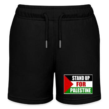 stand up for palestine - Kids Organic Sweat Shorts by Stanley/Stella - black - Front