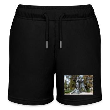 Statue du Match de lutte mythologique - Short de jogging enfant bio Stanley/Stella - noir - Devant