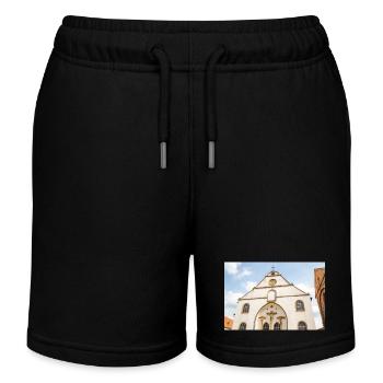 Kleine Kirche Osnabrück - Kinder Organic Joggingshorts Mini Bolter von Stanley/Stella - Schwarz - Vorne