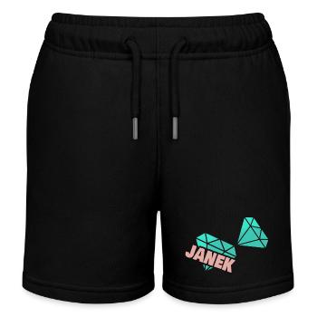 Janek en tant que papa - Short de jogging enfant bio Stanley/Stella - noir - Devant