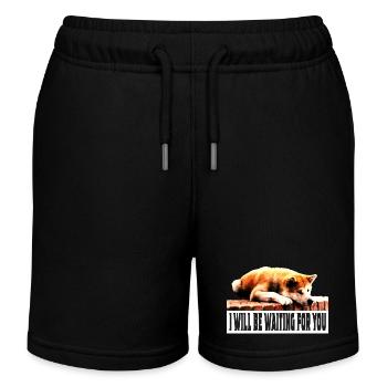 Ich werde auf dich warten - Kinder Organic Joggingshorts Mini Bolter von Stanley/Stella - Schwarz - Vorne