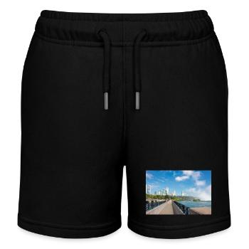 Panorama de la ville de Niagara et des chutes du Niagara - Short de jogging enfant bio Stanley/Stella - noir - Devant