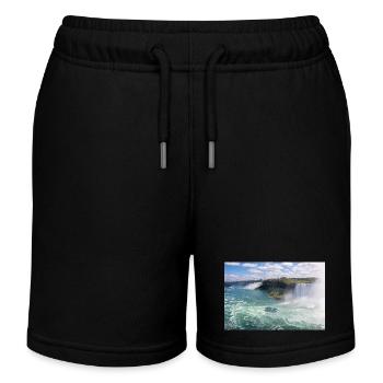 Panorama de la ville de Niagara et des chutes du Niagara - Short de jogging enfant bio Stanley/Stella - noir - Devant