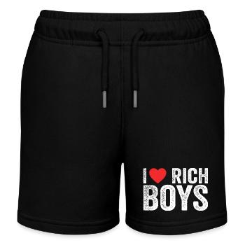 Ich liebe Rich Boys T-Shirts I Herz Rich Boys Lustig - Kinder Organic Joggingshorts Mini Bolter von Stanley/Stella - Schwarz - Vorne