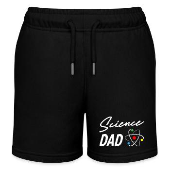 Papa scientifique - Short de jogging enfant bio Stanley/Stella - noir - Devant