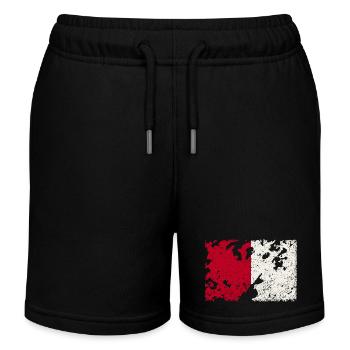 Cork Vintage - Kids Organic Sweat Shorts by Stanley/Stella - black - Front