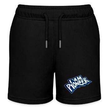 Ich bin ein Pionier - Kinder Organic Joggingshorts Mini Bolter von Stanley/Stella - Schwarz - Vorne
