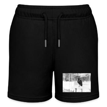 le vautour - Short de jogging enfant bio Stanley/Stella - noir - Devant