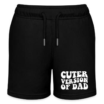 Version plus mignonne de papa - Short de jogging enfant bio Stanley/Stella - noir - Devant