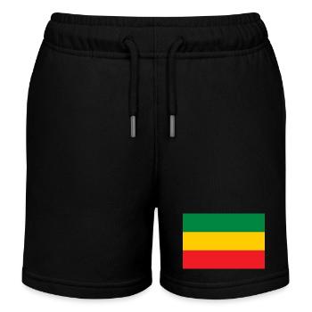 Drapeau des racines rastafari reggae rasta jah - Short de jogging enfant bio Stanley/Stella - noir - Devant
