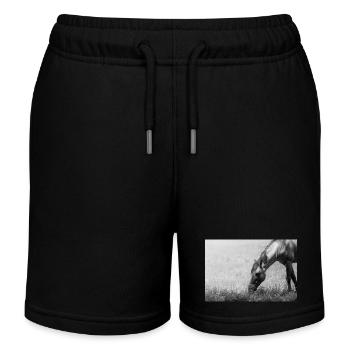 le cheval - Short de jogging enfant bio Stanley/Stella - noir - Devant