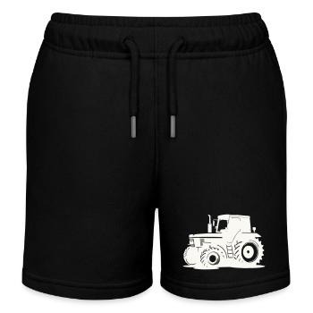 Tracteur - Short de jogging enfant bio Stanley/Stella - noir - Devant