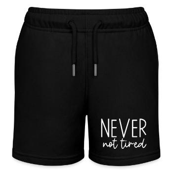 Jamais pas fatigué - Short de jogging enfant bio Stanley/Stella - noir - Devant
