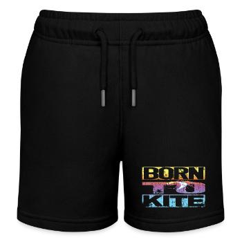 Kitesurf rétro - Short de jogging enfant bio Stanley/Stella - noir - Devant