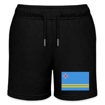 Aruba - Kids Organic Sweat Shorts by Stanley/Stella - black - Front