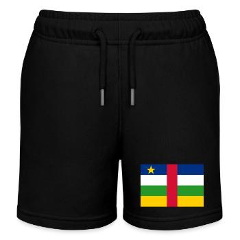 République centrafricaine - Short de jogging enfant bio Stanley/Stella - noir - Devant