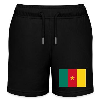 Kamerun - Kinder Organic Joggingshorts Mini Bolter von Stanley/Stella - Schwarz - Vorne