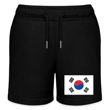 Corée du Sud - Short de jogging enfant bio Stanley/Stella - noir - Devant