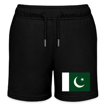 Pakistan - Short de jogging enfant bio Stanley/Stella - noir - Devant