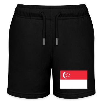 Singapour - Short de jogging enfant bio Stanley/Stella - noir - Devant