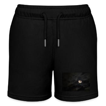 la lune - Short de jogging enfant bio Stanley/Stella - noir - Devant