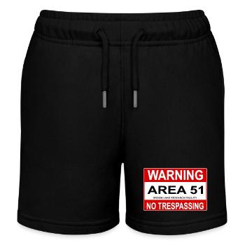 Bouclier AREA 51 - Short de jogging enfant bio Stanley/Stella - noir - Devant