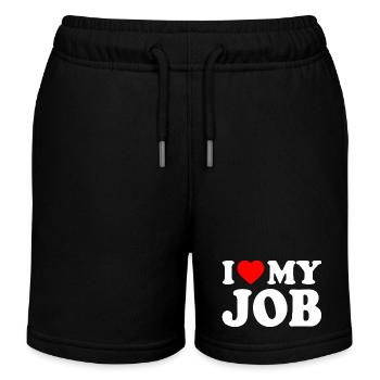 I love my job - Kinder Organic Joggingshorts Mini Bolter von Stanley/Stella - Schwarz - Vorne