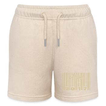 Jahrgang 2017 Barcode 2017: Jahr 2025. - Kinder Organic Joggingshorts Mini Bolter von Stanley/Stella - Natur - Vorne