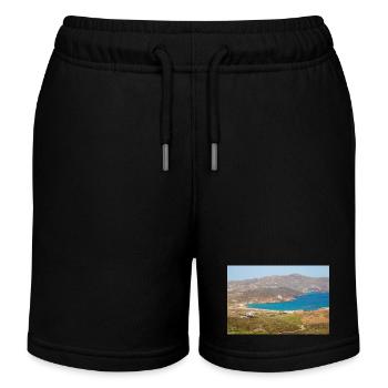 Plage de Paralia Ftelias Île de Mykonos Mer Égée du Sud - Short de jogging enfant bio Stanley/Stella - noir - Devant